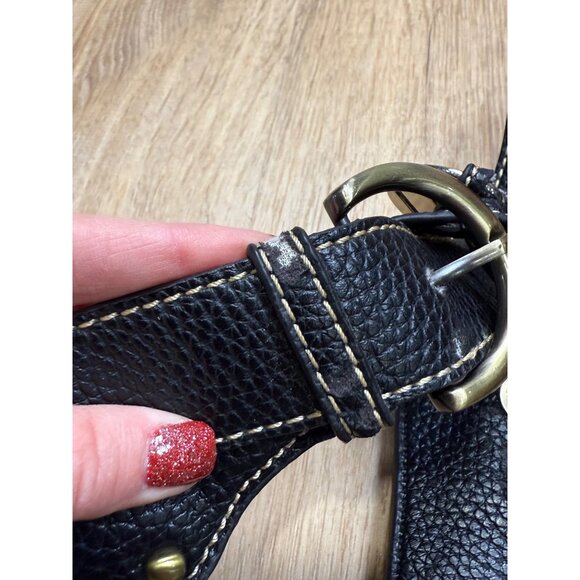 Vintage Dooney & Bourke Monogram Hobo Bag Canvas Matching Wallet - Picture 16 of 16